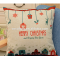 2017 großhandel billig frohe Weihnachten gedruckt coussin kissenbezüge personalisierte designs kissenbezüge